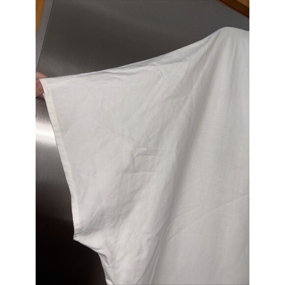 Ozai N Ku dress 82-8056 Viscose Linen One Size Pullover Ivory Paint Splatter - Picture 11 of 11